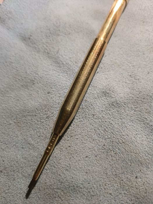 Crion  de colecție  ani 1920  model Versace  placat cu aur 14 k