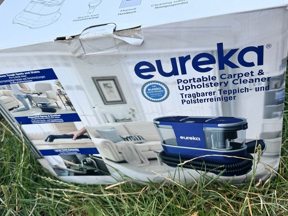 Aspirator cu spalare Eureka NEY100, 400 W, albastru, set de curatare, 19.5x38.5x30cm