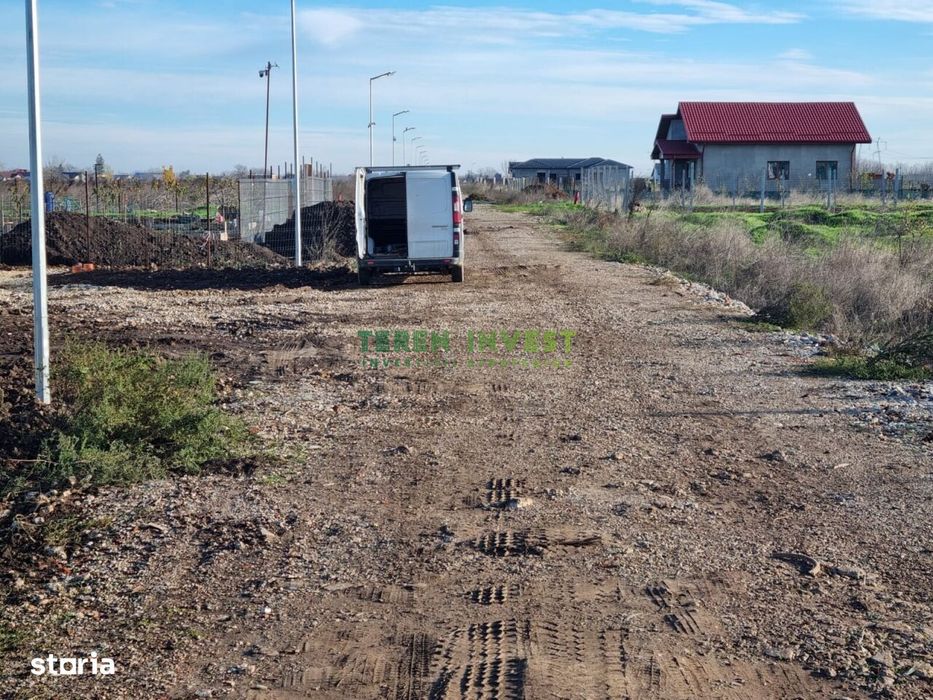 DN4 Popești -Frumușani -  Vânzare teren 500 mp