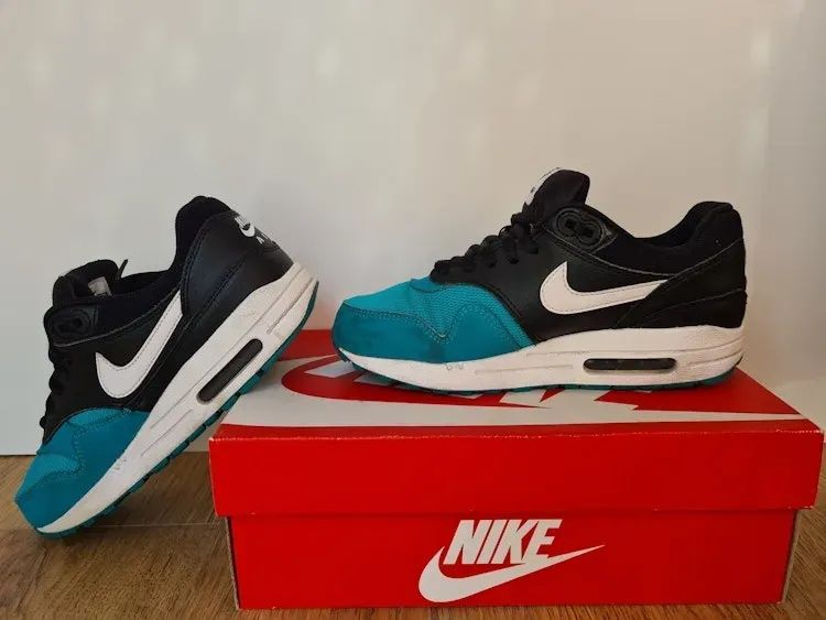 Маратонки Nike Air Max 1GS Turbo Green Black размер 37.5