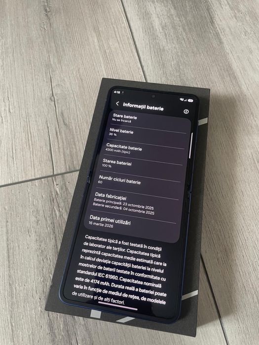 Vand/Schimb Samsung Galaxy Z Flip 7 256Gb Shadow Blue Factura Garantie