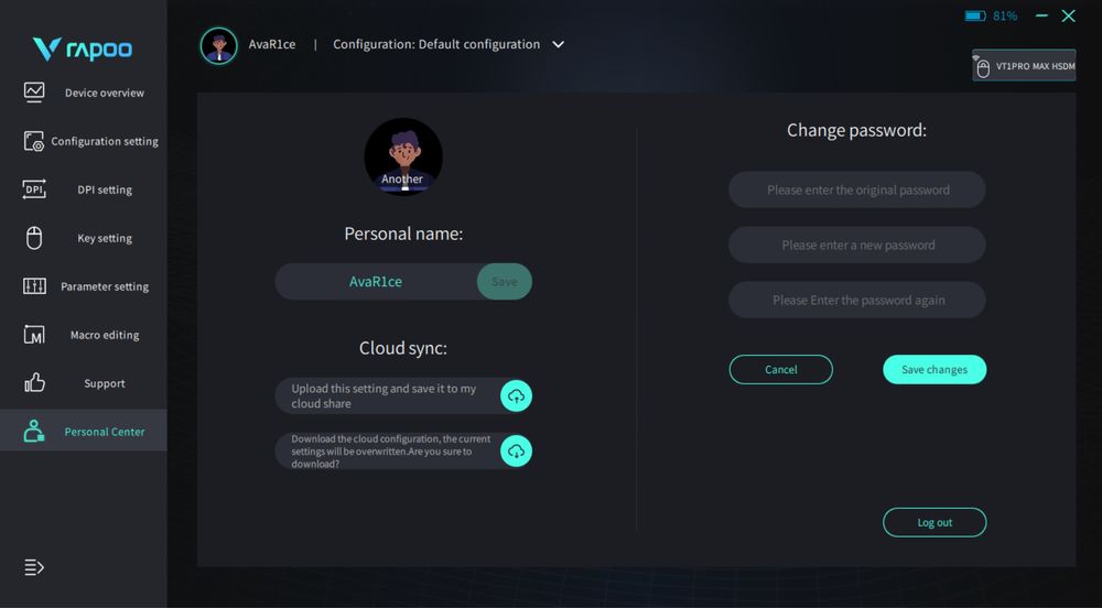 Продам мышку Rapoo VT1 Pro Max