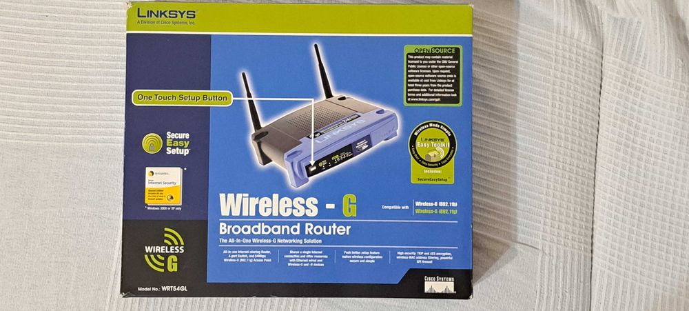 Linksys broadband router 2.4GHz 802.11g
