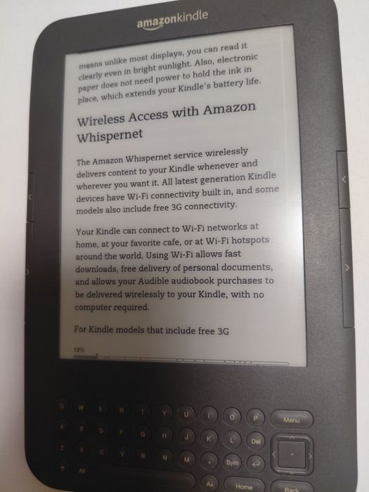 Kindle Generația 3 cu 3G ( citiți bine anunțul)