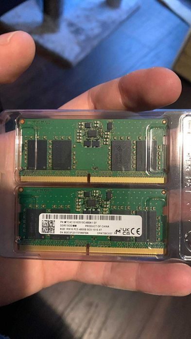 2x8 GB SODIMM 4800 mhz памети за лаптоп