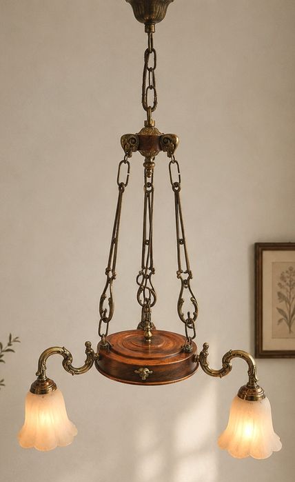 Superb candelabru antic cu 3 brațe in stilul francez Empire ,piesa cu o lucrătură de o foarte mare finețe ,h 78 cm ,diametrul aproximativ 55