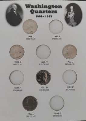 25 centi (quarter) USA - SUA 1968 D - 1998 D