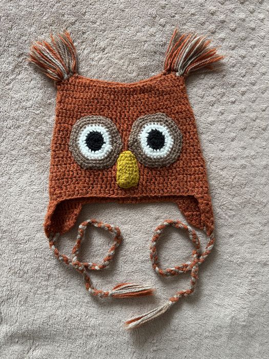 Детские вязанные шапочки для мальчика и девочки !