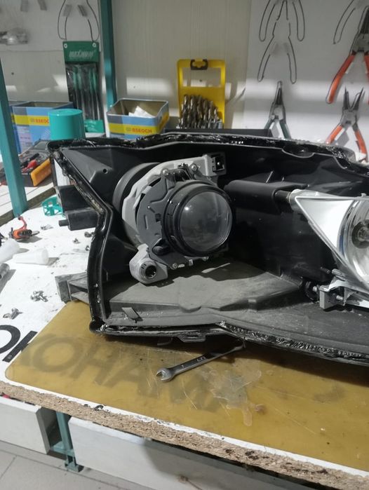 Установка линз. Ремонт фар