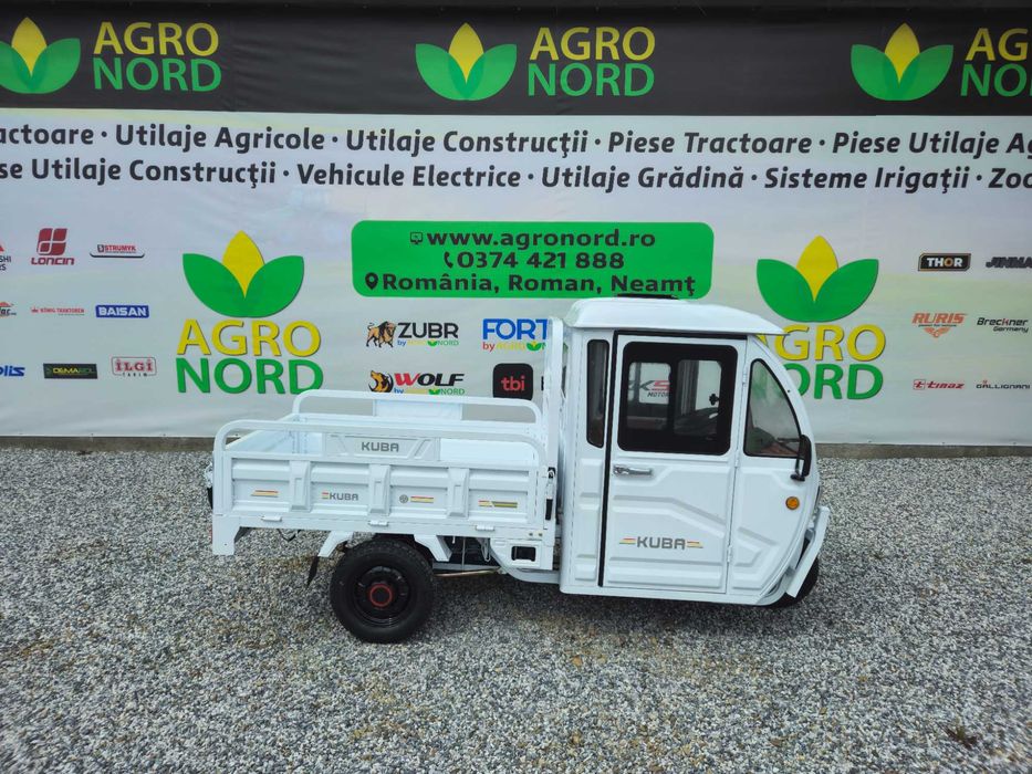 Tricicleta electrica KUBA E-KAMYONET cu cabina 25 KM/H