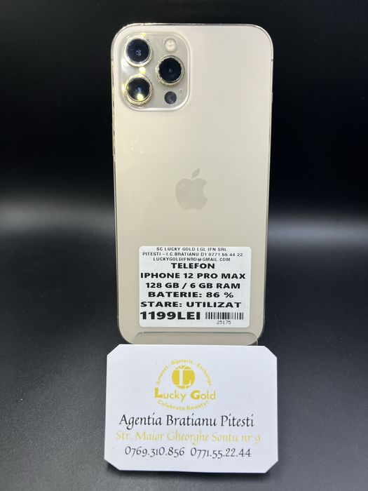 Iphone 12 PRO MAX 128GB 6 GB RAM Baterie 86% cod produs 25175