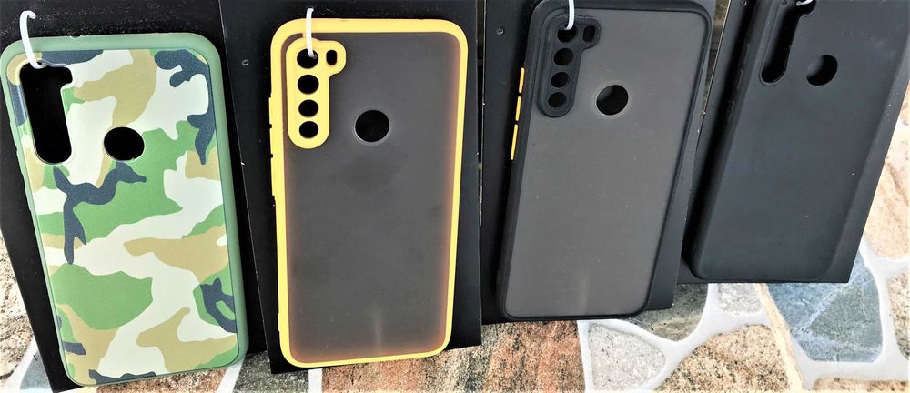 Huse protectie Xiaomi Redmi Note 8, set 4 modele, silicon