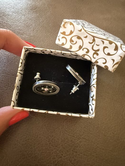 Винтидж обеци от стомана