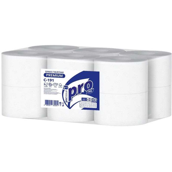 Туалетная бумага для кафе и офиса.(Аналог TorkSmartOne). 170-м,2-слоя.