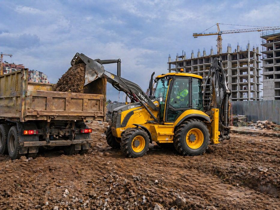 Экскаватор погрузчик 3в1