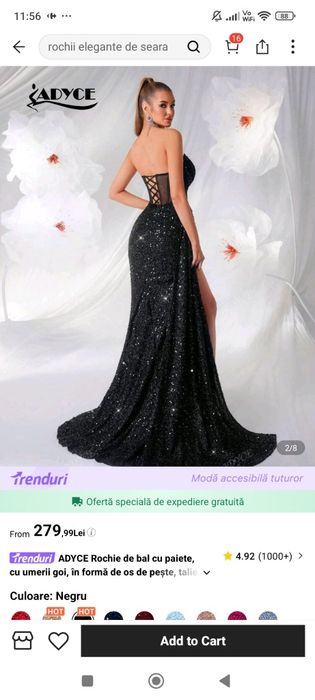 Rochie neagră mărimea L