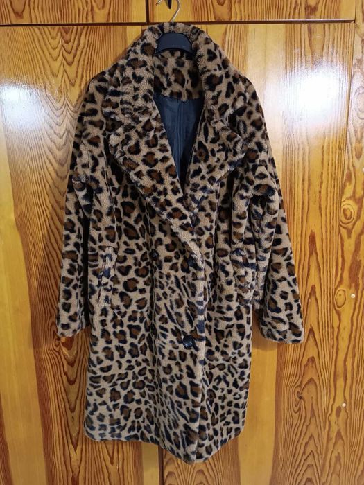 Палто с леопардова шарка