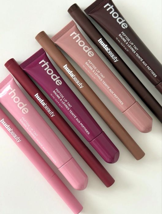 Huda Beauty Lip Contour Stain + rhode Peptide Lip Tint гланц оригинал