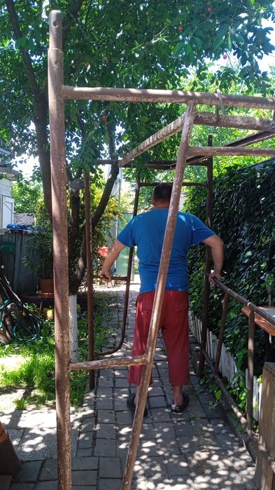 Schela metalica constructii/amenajari exterioare din 4 piese, 2 m inaltime, rezistenta, stabila