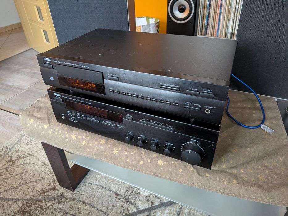 Linie amplificator Yamaha RX-385 si CD player CDX-480