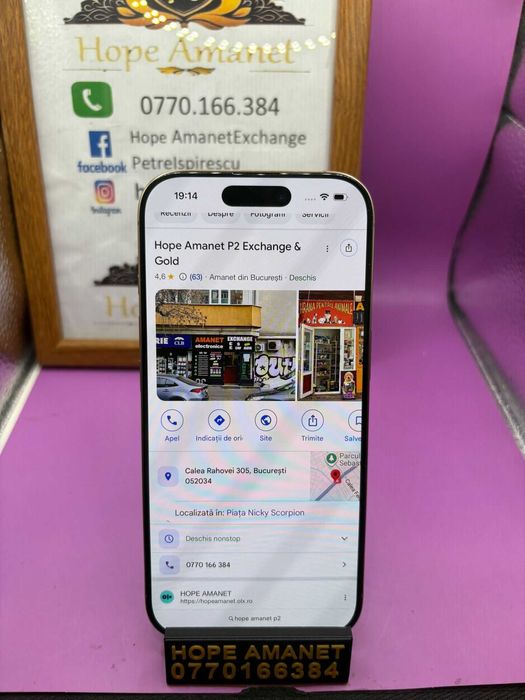 HOPE AMANET P2-Iphone 16 pro 128 GB/100% BAT 179 cicl