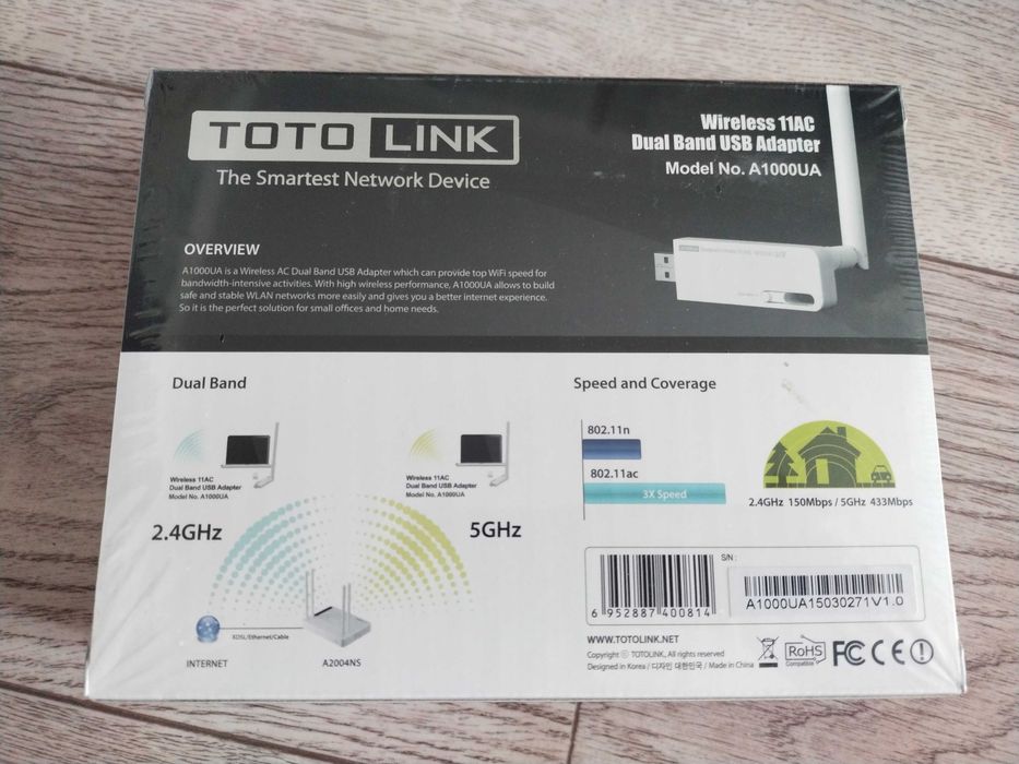 Wireless 11AC  Model No. A1000UA