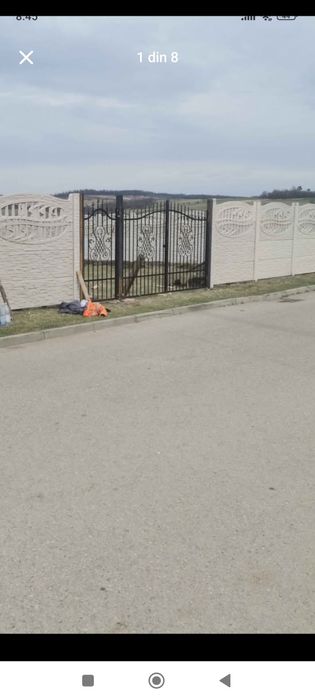 Gard din plăci de beton