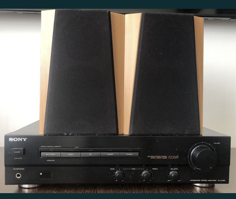 Amplificator Sony TA-F235R + 2 boxe + telecomanda