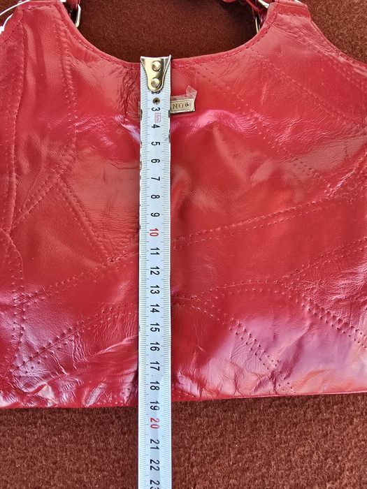 Женская сумка из натуральной кожи Stefano красная