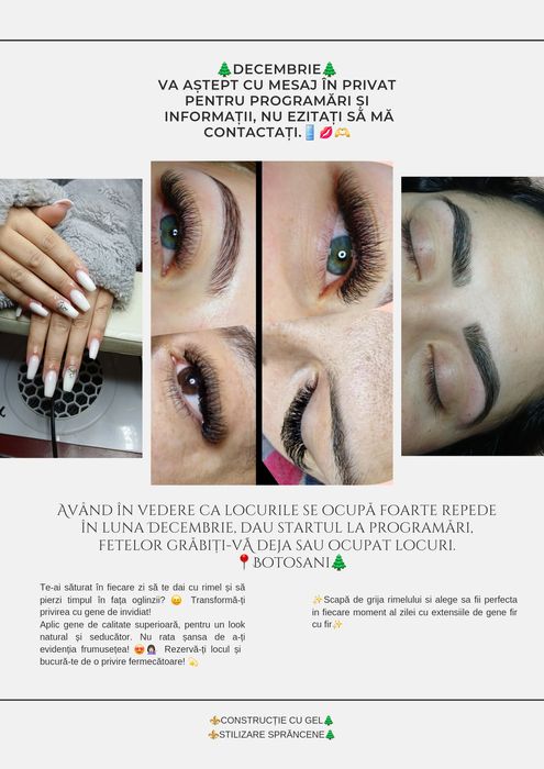 Extensii de gene fir cu fir pensat, vopsit construcție cu gel