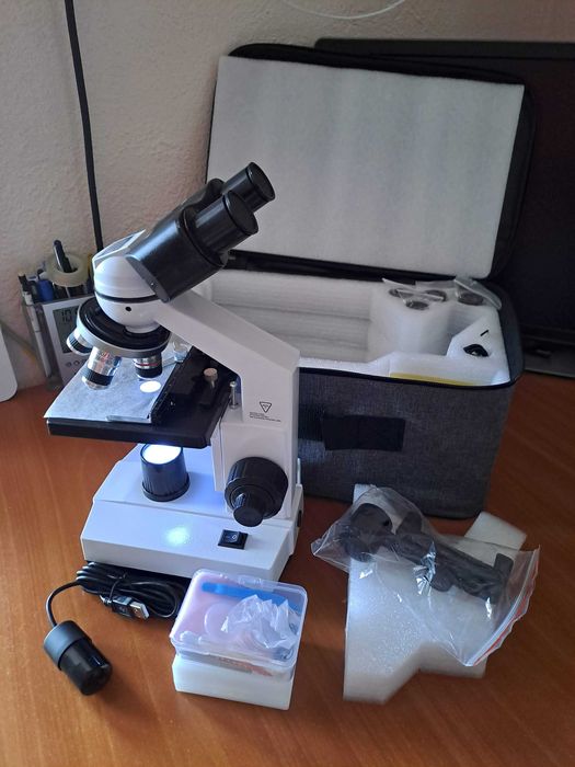 Microscop Biologic Sino T26Y-6, 2500x, Cameră USB + Geantă Transport
