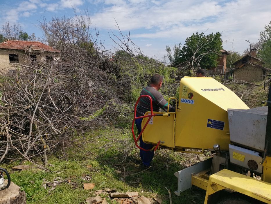 Услуги с дробилка за клони