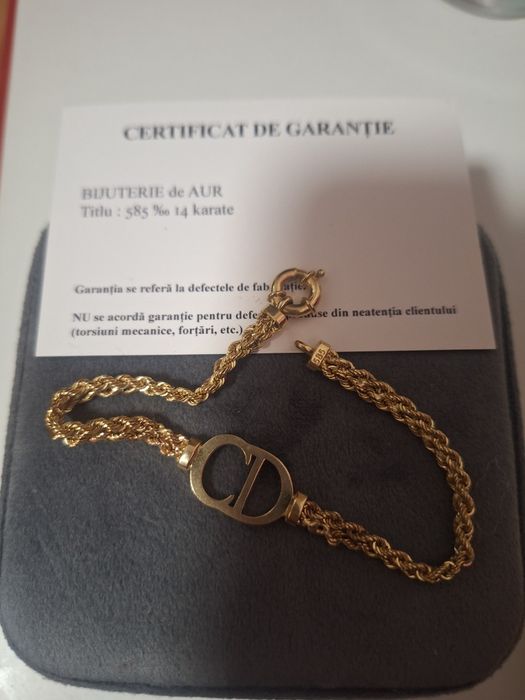 Vând brățară aur Christian Dion