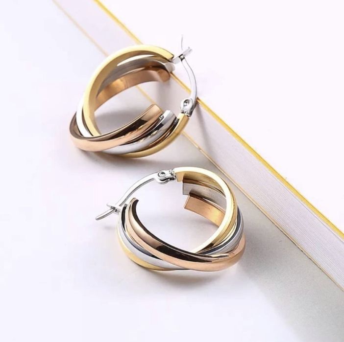 Позлатени пръстени и колиета Trinity de Cartier 750 / 18k