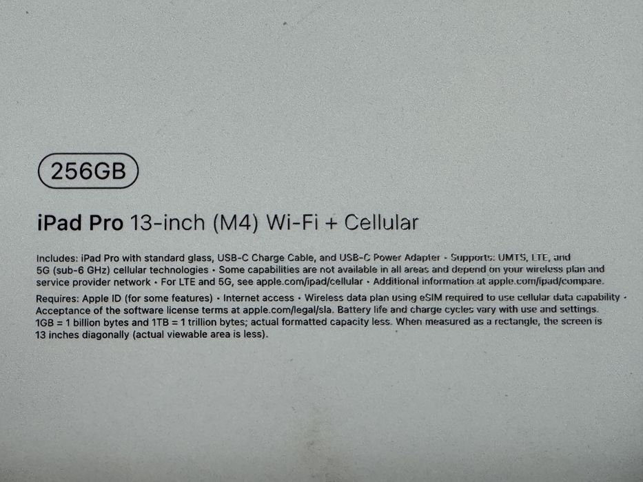 Ipad Pro M4 13" 256GB Cell+ Apple Care+ Magic Keyboard 100% bat