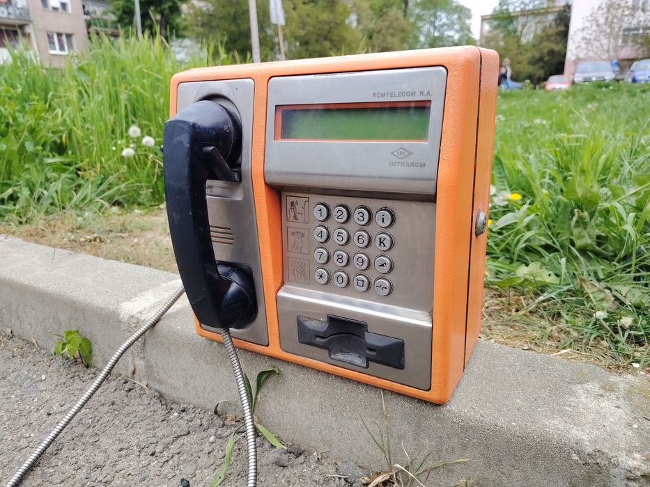 Telefon public cartela Romtelecom cu cheita deschidere