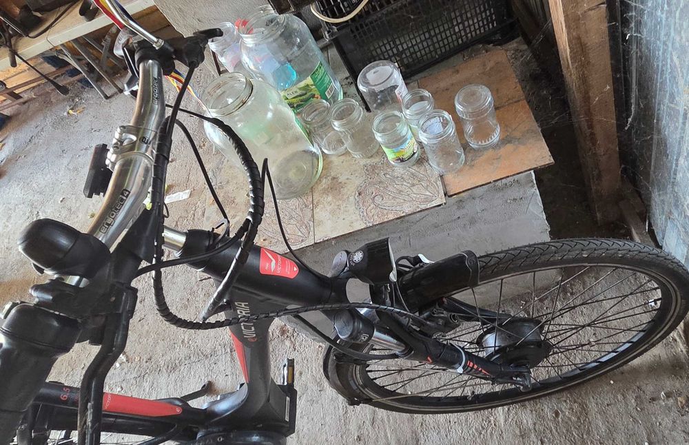 Bicicleta electrica si betoniera