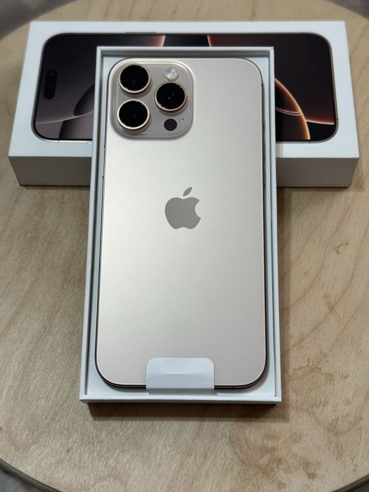  iPhone 16pro max 5G 256gb HX/A EAC desert titanium 70 циклов