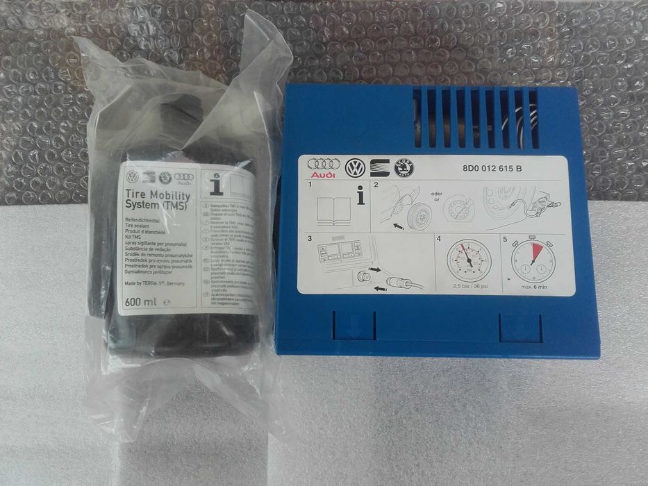compresor auto, kit reparatii anvelope, original vw, audi, skoda, seat, mercedes, opel