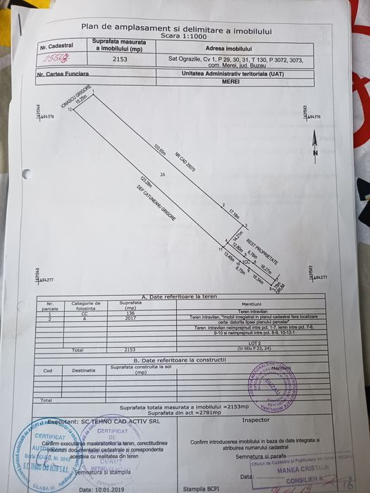 Teren intravilan Merei