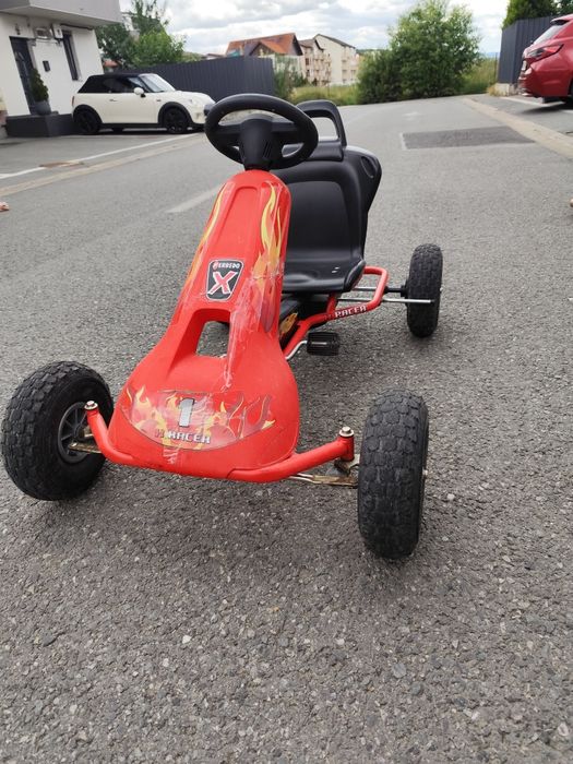 Kart cu pedale copii Ferbedo X-Racer, fabricat în Germania