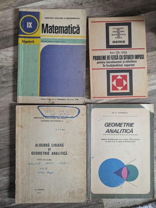 Set de 18 cărți de matematică
