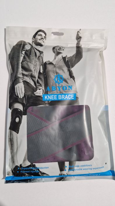 Orteză / genunchieră Abyon S–M cu stabilizatori laterali – ca nouă
