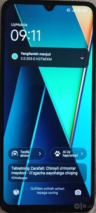 Redmi 14 C operativ xotirasi 8 GB xotirasi 256Gb srochna sotiladi