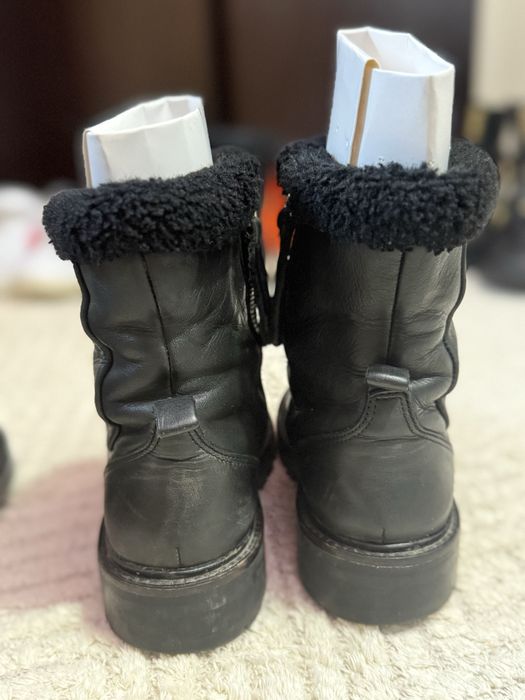 Детски/Юношески Кожени Боти Zara с Топла Подплата (Размер 33)