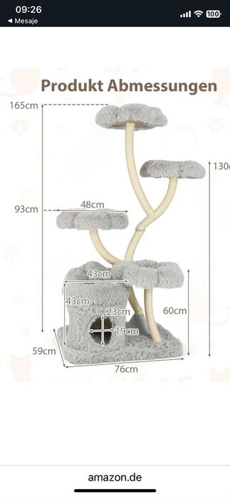 Ansamblu copac pentru pisici nou