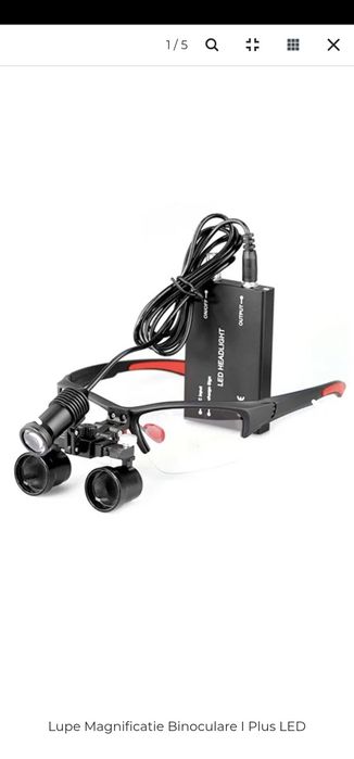 Ochelari de protectie cu Lupa + lumina Led