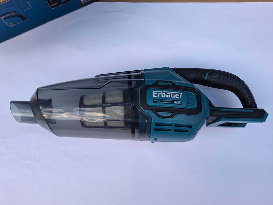 Set Aspirator cu acumulator Erbauer 18V EXT (Model EVAC18-Li) + Încărcător rapid (EFC18-Li) + Baterie 4.0 Ah
