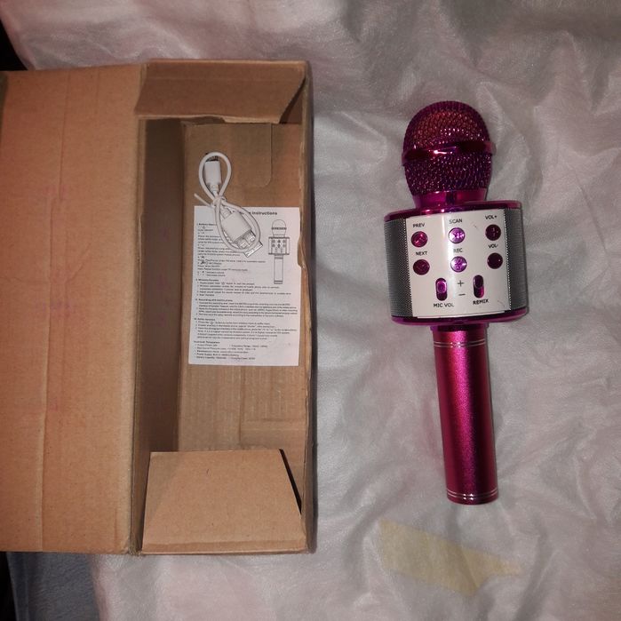 Lanterna laser verde-karaoke microfon