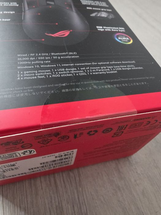 Vând mouse gaming wireless ASUS Gladius 3